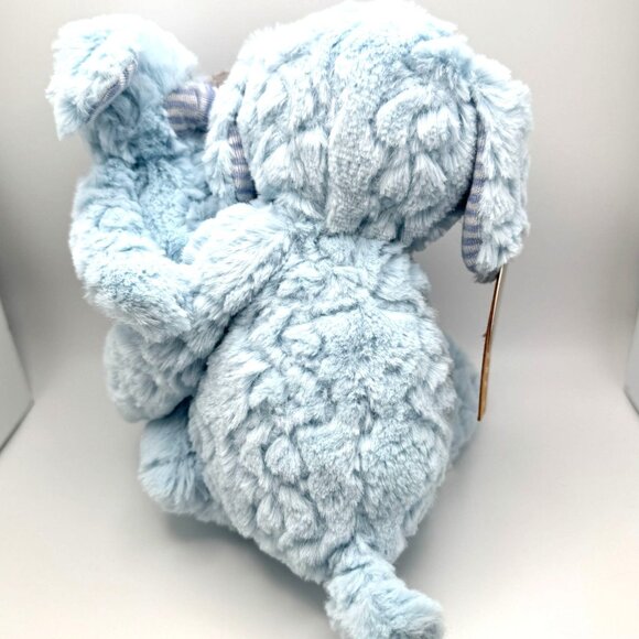 Demdaco Blue Puppy Dog Baby Gift You Me Hugs Stuffed Animal Plush Toy Super Soft - Picture 13 of 14